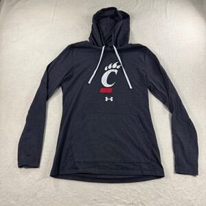 Cincinnati Bearcats Under Armour Hoodie Gray Pullover Top Size S Kecle Swift‎